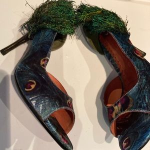 Peacock pumps.